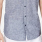 American Rag Men's Chambray Textured Shirt Blue Size Small
