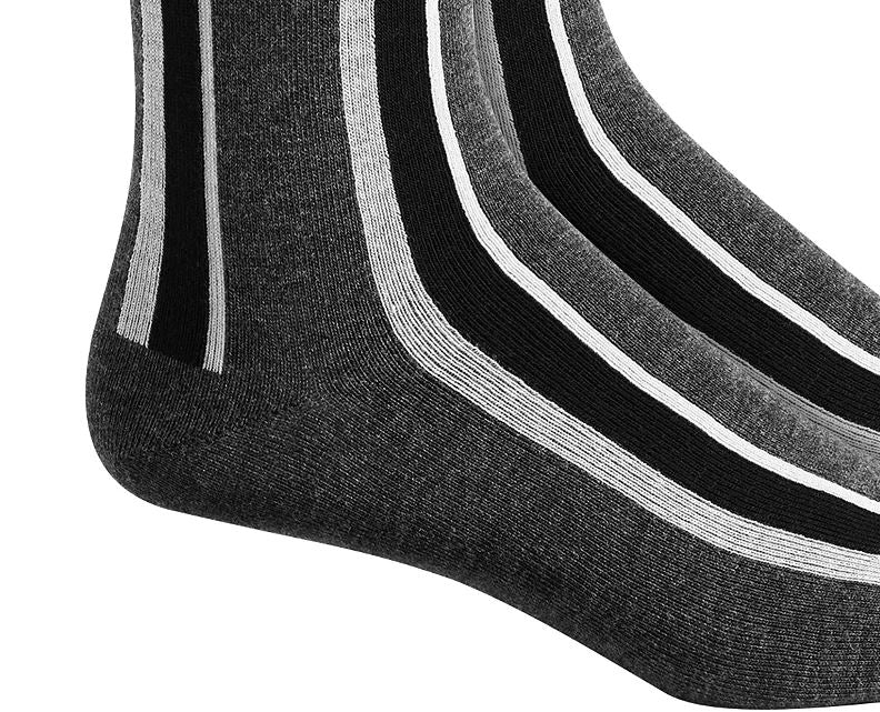 Alfani Men's Vertical Stripe Socks Black Size Regular