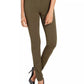 Style & Co Women's Curvy Seamed Ponte Knit Leggings Green Size Large