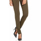 Style & Co Women's Curvy Seamed Ponte Knit Leggings Green Size Large