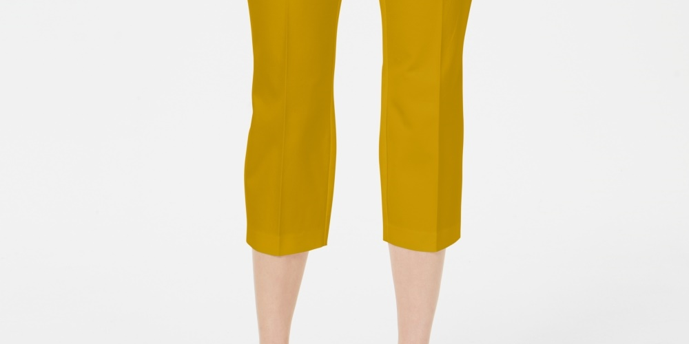 Alfani Women's Capri Pants Gold Size 6 Petite
