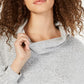 INC International Concepts Women's Cowlneck Knit Top Grey Size XX-Large