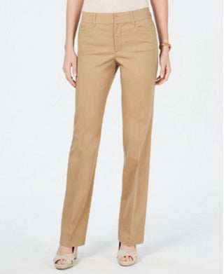 Charter Club Women's Tummy Control Trouser Beige Size 8