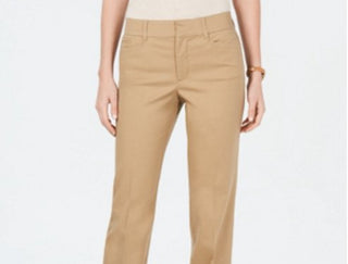 Charter Club Women's Tummy Control Trouser Beige Size 8