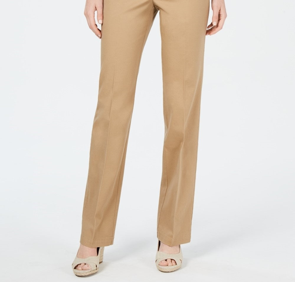 Charter Club Women's Petite Denim Trousers Beige Size 16 P