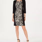 JM Collection Women's Triple Keyhole Sheath Dress  Beige Size Medium