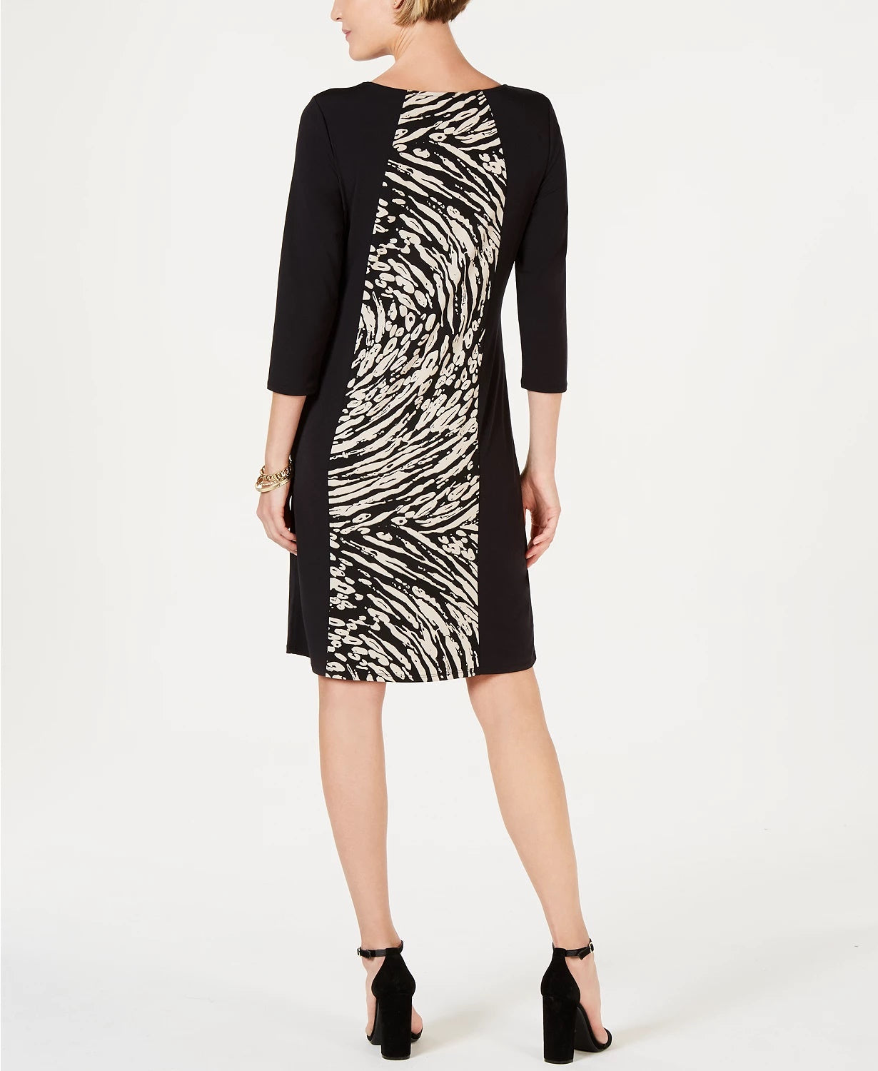 JM Collection Women's Triple Keyhole Sheath Dress  Beige Size Medium