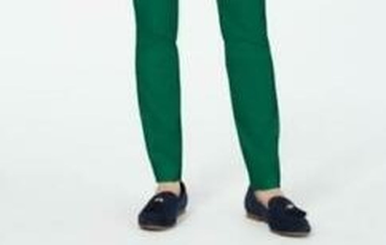Charter Club Women's Chelsea Stretch Twill Pants Green Size 4