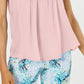 Charter Club Women's Sleeveless Pintuck Blouse Pink Size Small