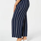 Charter Club Women's Plus Size Striped Pull-On Pants Blue Size 3X