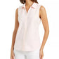 Charter Club Women's Cotton Shirt White Size 14 Petite