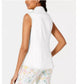 Charter Club Women's Cotton Shirt White Size 14 Petite