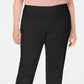JM Collection Women's Plus Size Studded Ankle Pants Black Size Petite Small