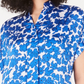Alfani Women's Floral Print Blouse Navy Size X-Large