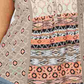 Style & Company Women's Printed Sleeveless Scoop Neck Top Dark Beige Size 1X
