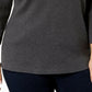 Karen Scott Women's Cotton 3/4 Sleeve Top Charcoal Size X-Small