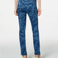 Charter Club Women's Paisley Print Straight Leg Jeans Blue Size 4