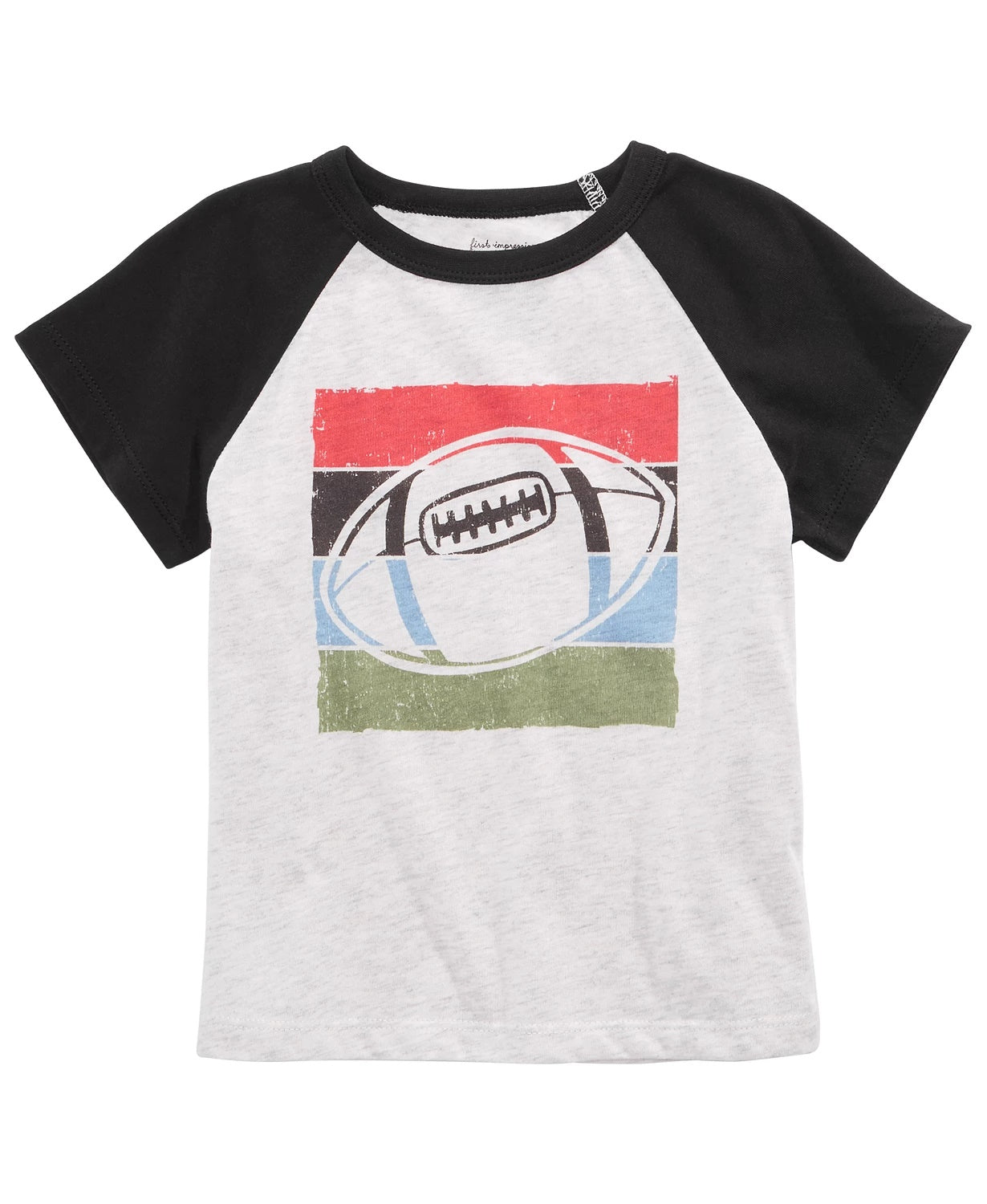 First Impressions Baby Boy's Football-Print T-Shirt Gray Size 3-6 Months