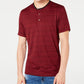 INC International Concepts Men's Striped Henley Wine Size XXX-Large