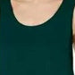 Alfani Women's Sleeveless Scoop Neck Shell Dark Green-Size Medium