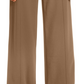 INC International Concepts Women's Side Belt Wide Leg Pants Brown Size 2