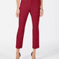 INC International Concepts Women's Cropped Straight Leg Pants Red Size 18