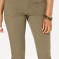 Style & Co Women's Petite Utility Pocket Capri Pants Green Size 10P