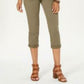 Style & Co Women's Petite Utility Pocket Capri Pants Green Size 6P