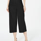 Alfani Women's Wide Leg Linen Pants Black Size 14 Petite