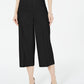 Alfani Women's Wide Leg Linen Pants Black Size 6 Petite