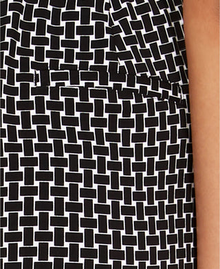 Alfani Women's Printed Culotte Pants Black Size XX Large