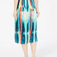 Alfani Women's Knife-Pleat Midi Skirt Navy Size X-Large