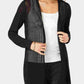 Charter Club Women's Lace Open Cardigan Top Black Size Large