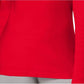 Karen Scott Women's Long Sleeve Mock Neck Cotton Top Red Size Petite Medium