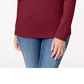 Karen Scott Women's Cotton Henley Top Dark Blue Size Extra Large