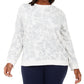 Karen Scott Women's Plus Size Printed Sweatshirt White Size 0X