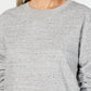 Karen Scott Women's Sport Fleece Sweatshirt  Gray Size Medium