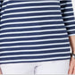 Karen Scott Women's Three Quarter Sleeve Printed Top Blue Size Large