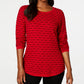 Karen Scott Women's Textured Sweater Black Size Small