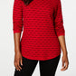 Karen Scott Women's Textured Sweater Black Size Small