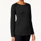 Karen Scott Women's Cotton Sweater Black Size Petite Small