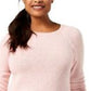 Karen Scott Women's Curved-Hem Sweater Pink Size Large
