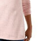 Karen Scott Women's Curved-Hem Sweater Pink Size Large