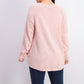 Karen Scott Women's Curved-Hem Sweater Pink Size Small