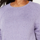 Karen Scott Women's Curved Hem Sweater Purple Size Medium