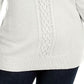 Karen Scott Women's Cable Knit Sweater White Size Medium