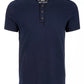 American Rag Men's Heathered Henley Navy Size X-Large