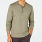 American Rag Men's Heathered Henley Green Size Small