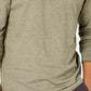 American Rag Men's Heathered Henley Green Size Small