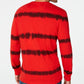 American Rag Men's Tie Dye Striped Long-Sleeve T-Shirt Red Size Large